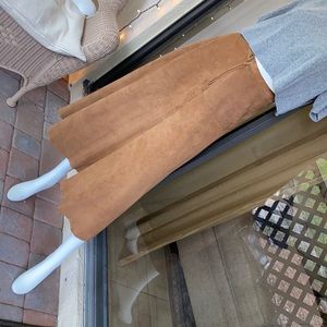 Vintage suede maxi skirt from the 70’s